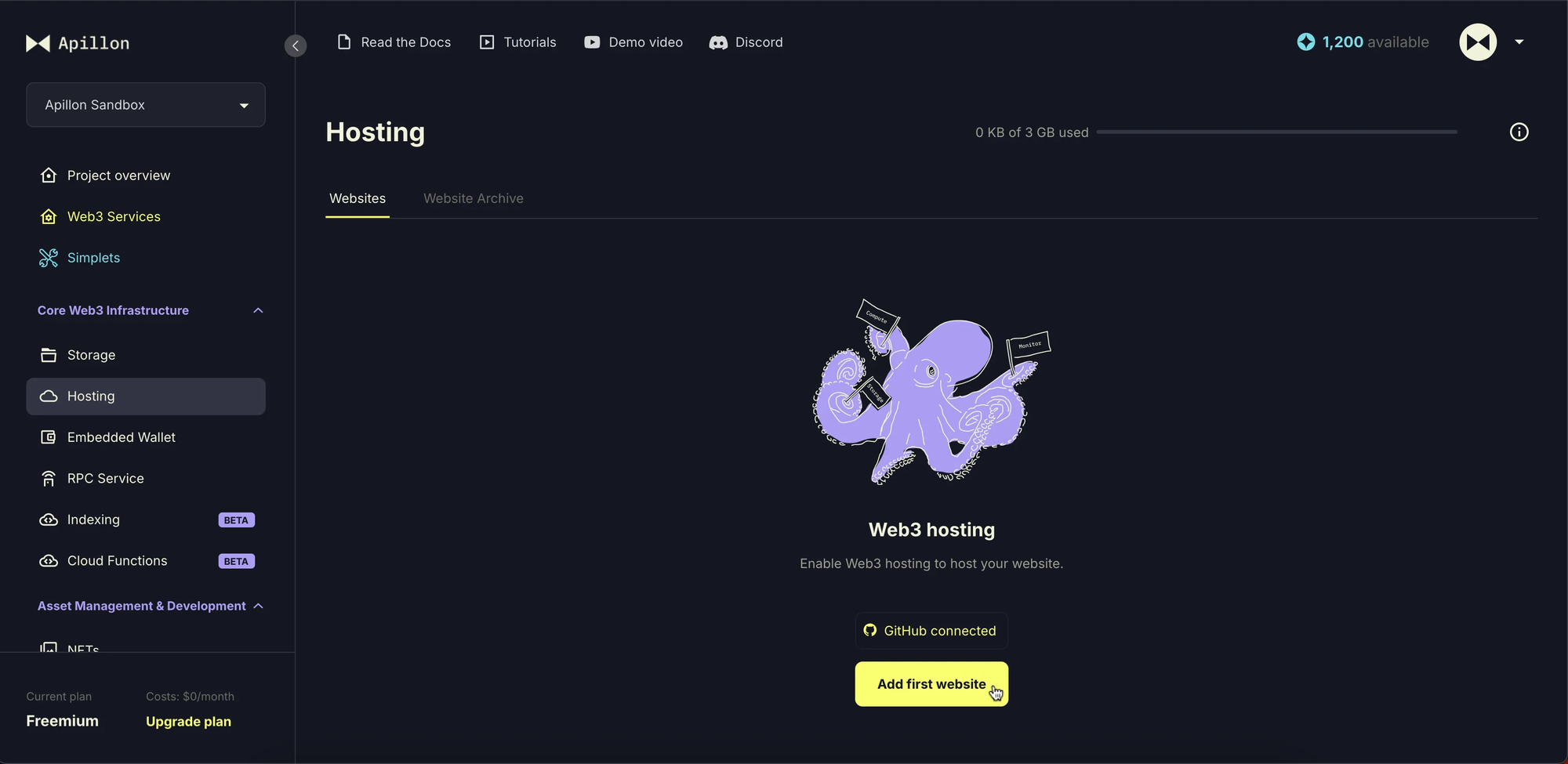 Apillon now supports GitHub deploys—launch your NFT site in fewer clicks