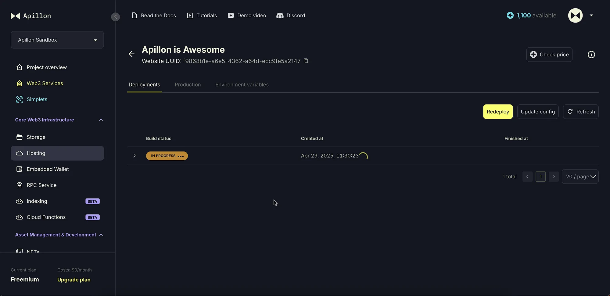 Apillon now supports GitHub deploys—launch your NFT site in fewer clicks